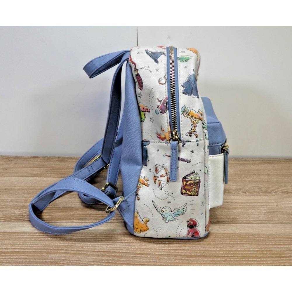 Harry Potter Watercolor Icons Mini Backpack Wizarding World - Used - Picture 4 of 5